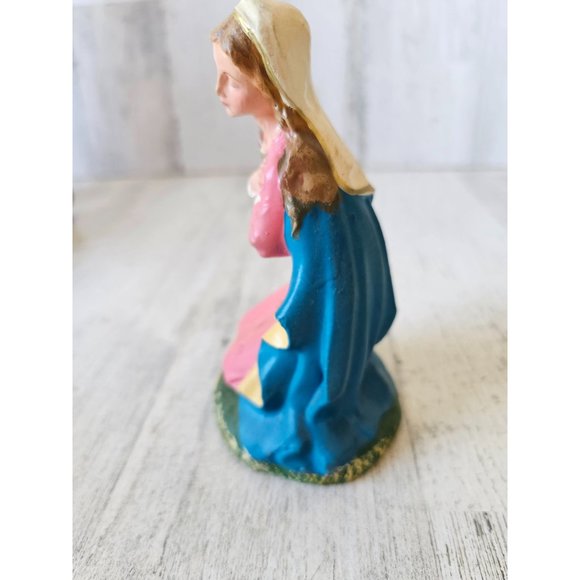 Vintage Italian Mary nativity Italy fontanini Village Xmas decor - Picture 2 of 8